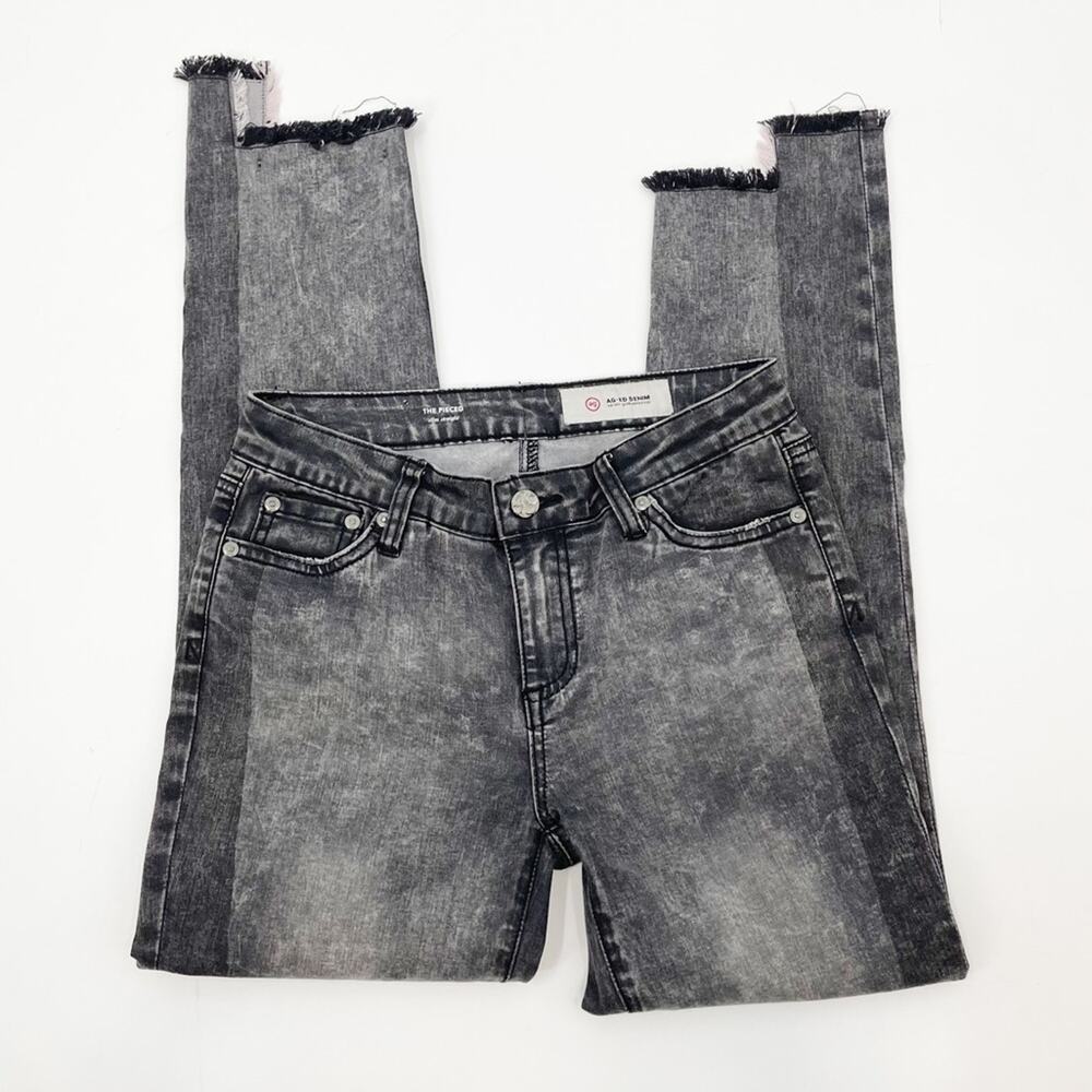 Adriano Goldschmied The Pieced Gray Raw Hem Jeans Girls 16